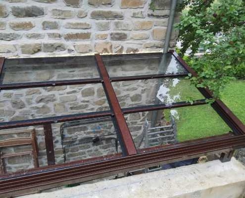 Techo de vidrio para exteriores